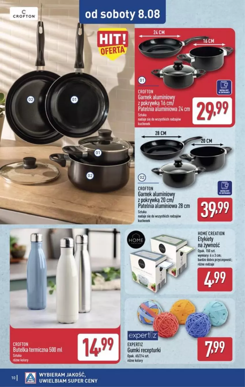 Gazetka promocyjna Aldi - Przygotuj się na kolejny tydzień - ważna 05.08 do 08.08.2026 - strona 10 - produkty: Patelnia