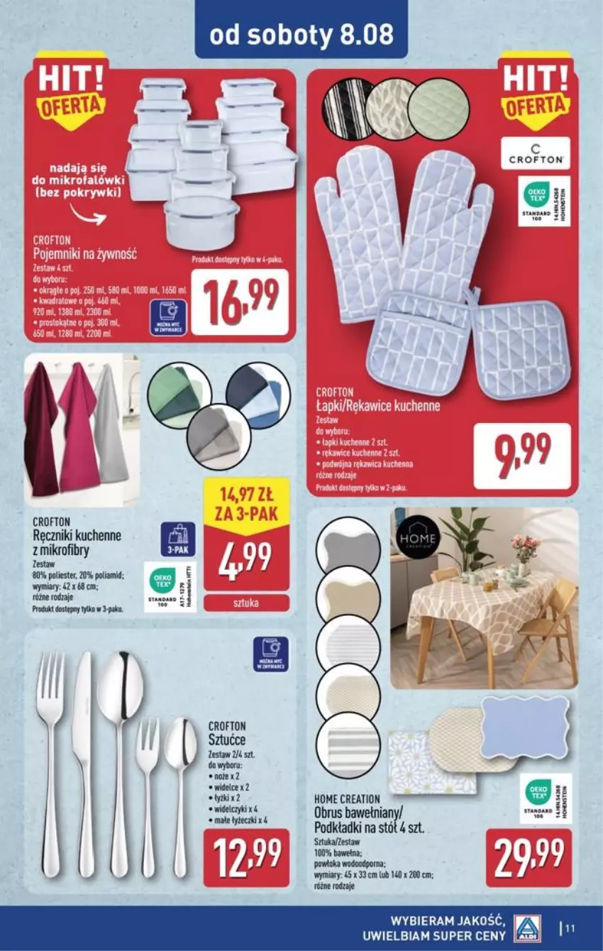 Gazetka promocyjna Aldi - Przygotuj się na kolejny tydzień - ważna 05.08 do 08.08.2026 - strona 11 - produkty: Fa, Podkład, Por, Ręcznik, Wełna