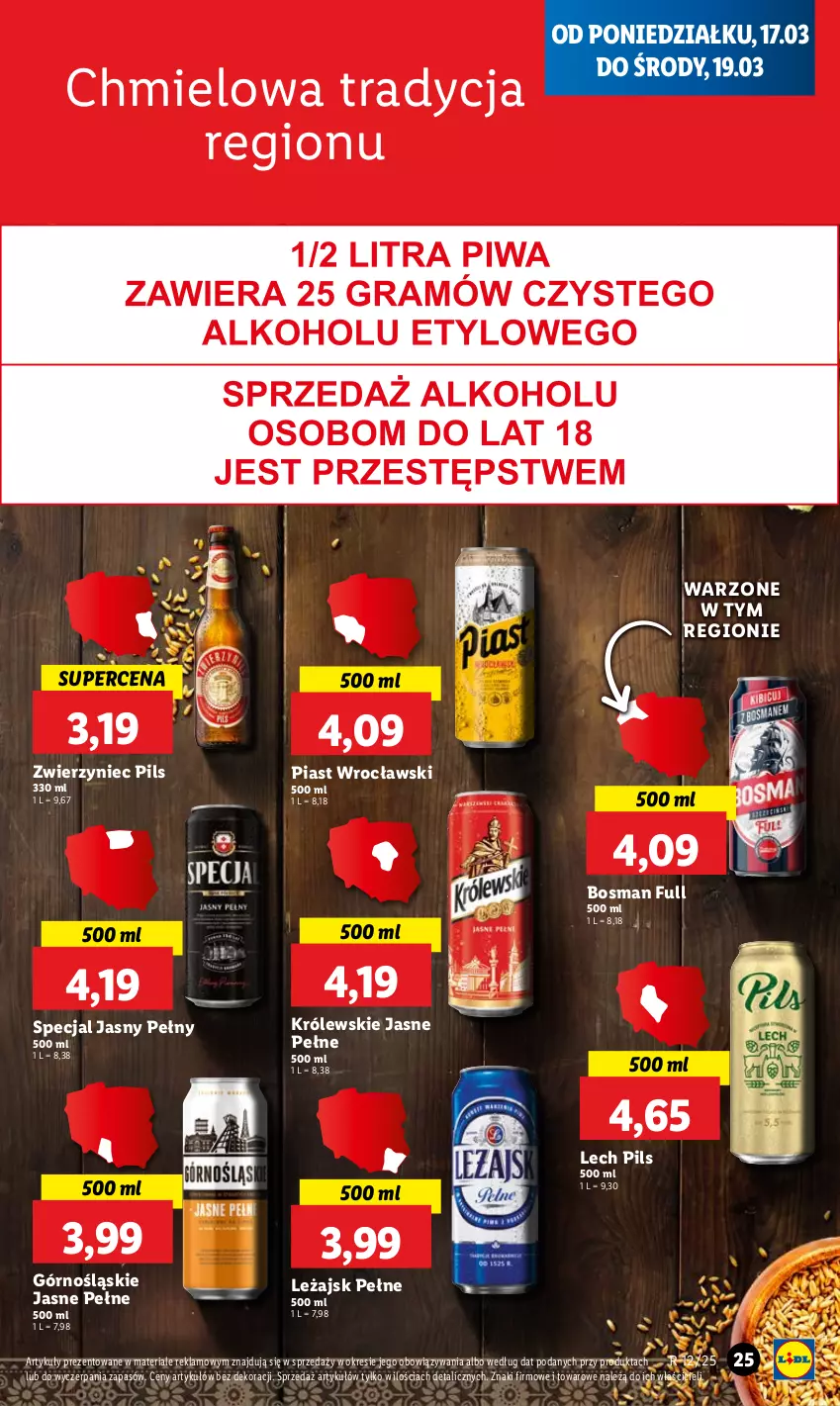 Gazetka promocyjna Lidl - GAZETKA - ważna 17.03 do 19.03.2025 - strona 25 - produkty: Królewski, Piast