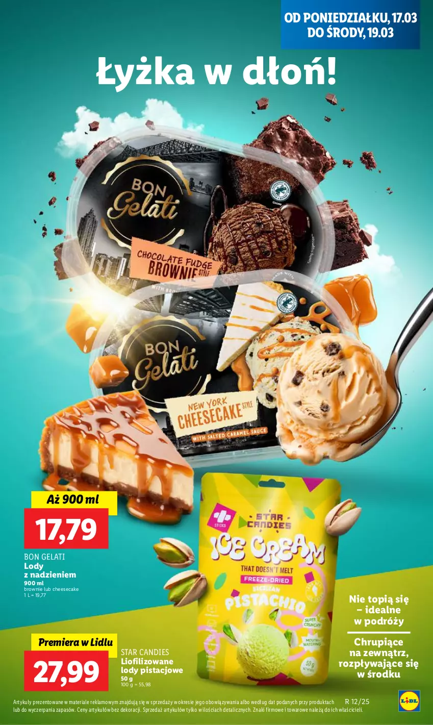 Gazetka promocyjna Lidl - GAZETKA - ważna 17.03 do 19.03.2025 - strona 43 - produkty: Brownie, Lody, Top