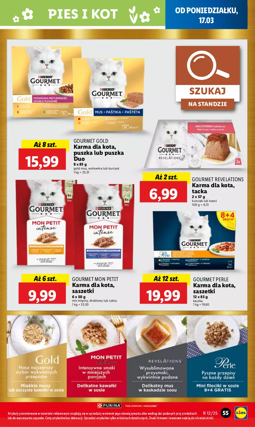 Gazetka promocyjna Lidl - GAZETKA - ważna 17.03 do 19.03.2025 - strona 57 - produkty: Gourmet Gold, Kaczka, Kurczak, Mus, Wołowina