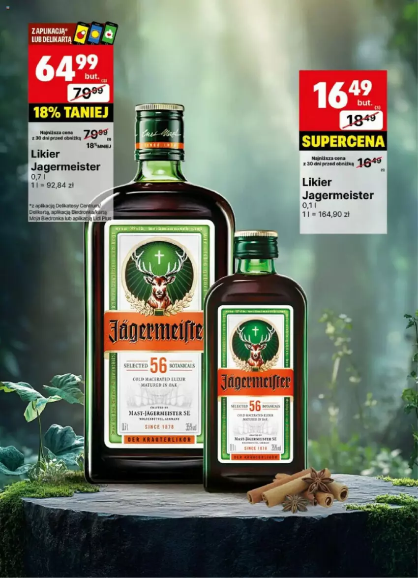 Gazetka promocyjna Delikatesy Centrum - ważna 02.12 do 15.12.2024 - strona 8 - produkty: Jagermeister, Likier