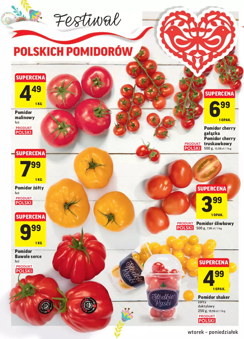 Gazetka promocyjna Intermarche - Gazetka promocyjna - ważna 24.08 do 30.08.2021 - strona 4 - produkty: Pomidor malinowy, Ser