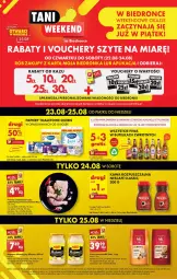 Gazetka promocyjna Biedronka - Tani weekend - Gazetka - ważna od 25.08 do 25.08.2024 - strona 1 - produkty: Piwa, Kurczak, Majonez, Kawa rozpuszczalna, Gra, Papier, Winiary, Kawa, Okap
