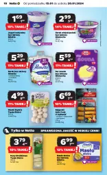 Gazetka promocyjna Netto - Artykuły spożywcze - Gazetka - ważna od 20.01 do 20.01.2024 - strona 10 - produkty: Sajgonki, Serek wiejski, Jogurt naturalny, Ser, Jogurt, Mlekovita, Serek, Gouda, Masło, Almette, Mleko