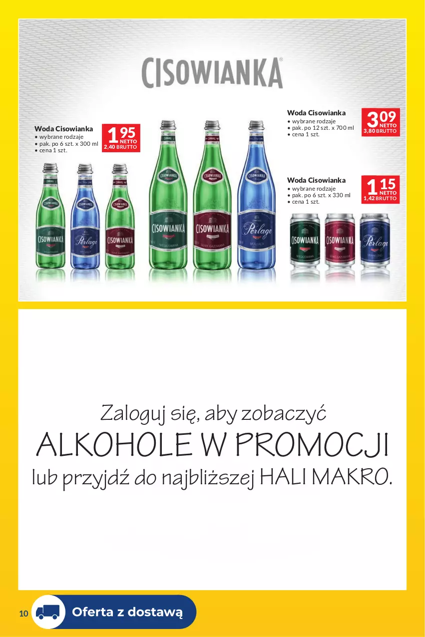 Gazetka promocyjna Makro - Dostawy dla gastronomii - ważna 01.09 do 30.09.2026 - strona 10 - produkty: Alkohole, Cisowianka, JBL, Piwo, Por, Woda