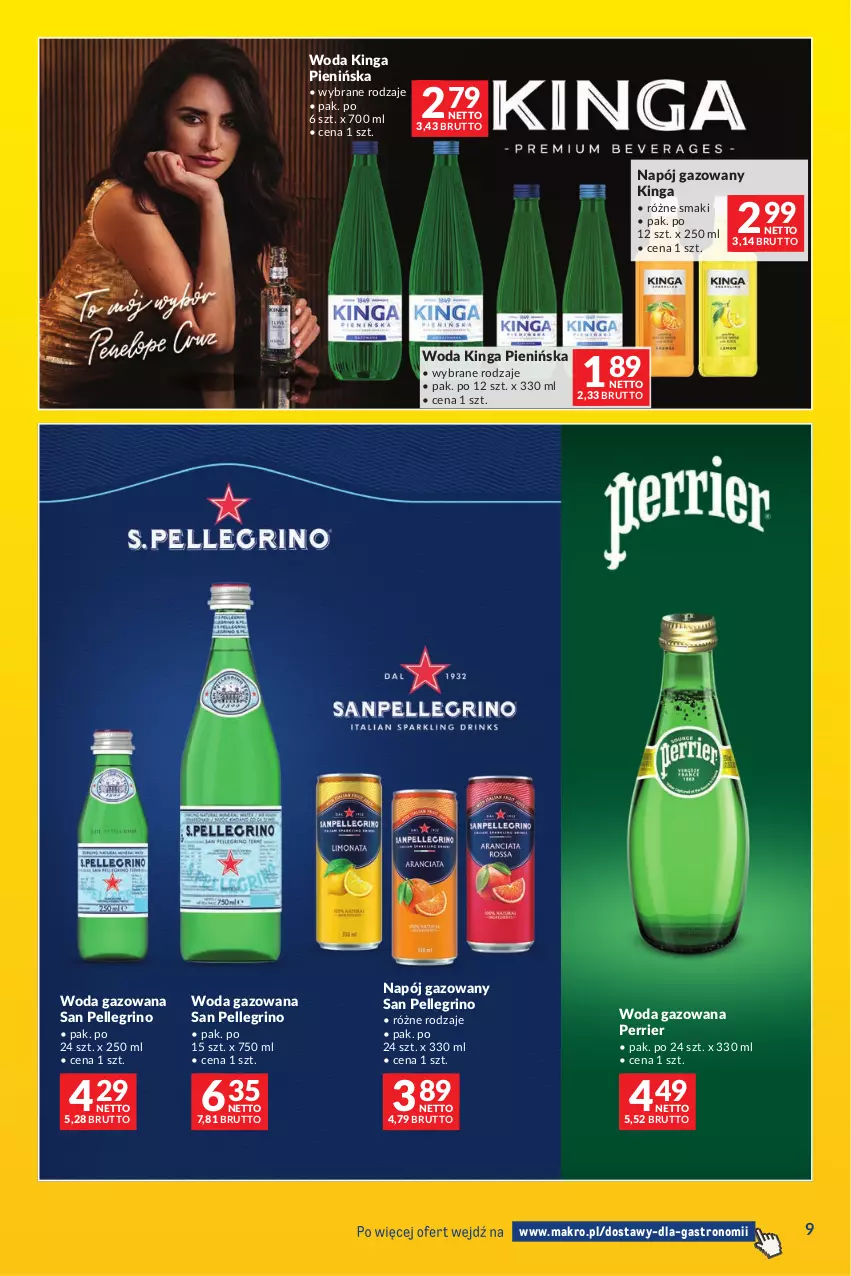 Gazetka promocyjna Makro - Dostawy dla gastronomii - ważna 01.09 do 30.09.2026 - strona 9 - produkty: Napój, Napój gazowany, Woda, Woda gazowana