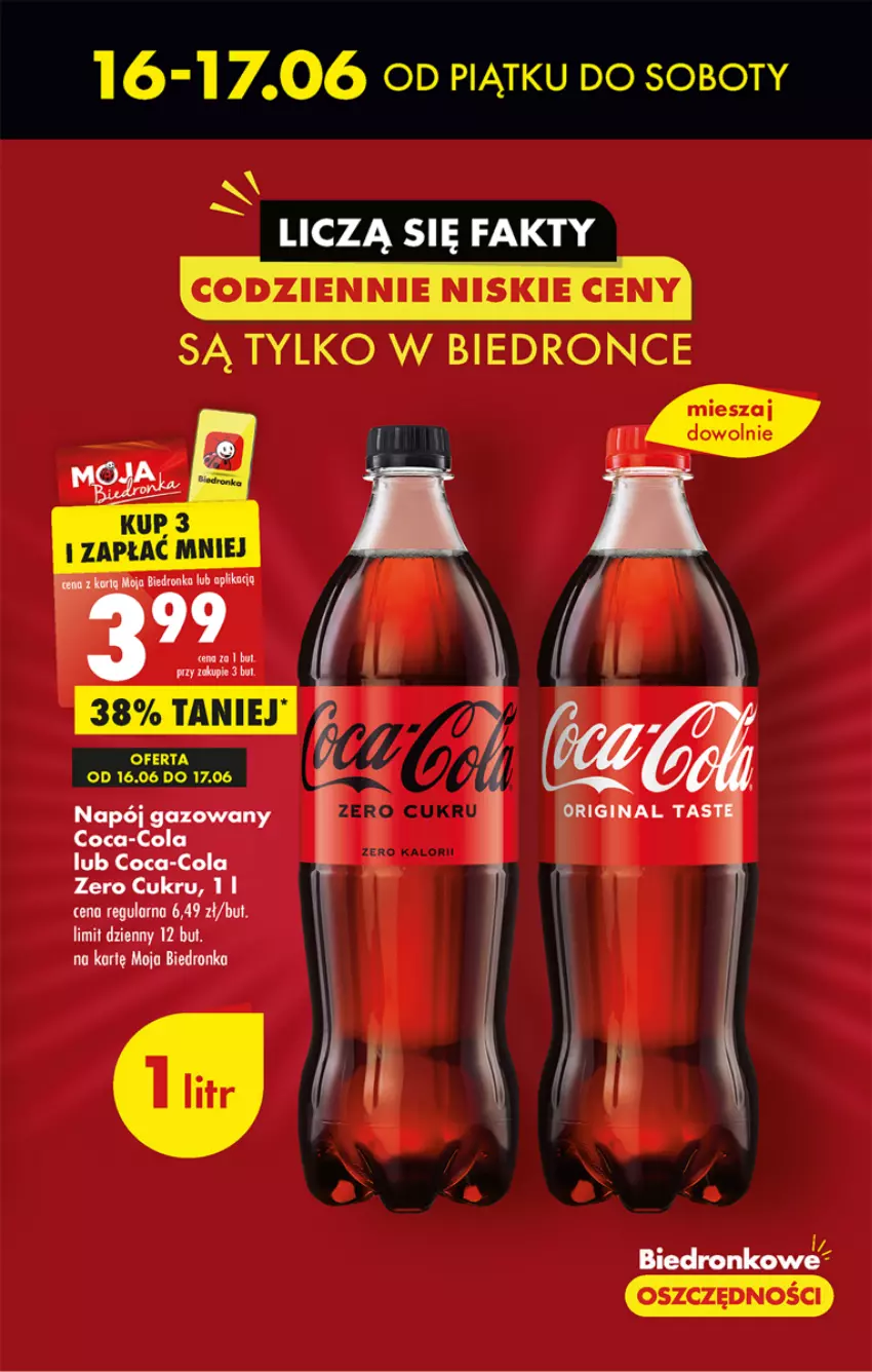 Gazetka promocyjna Biedronka - Gazetka - Biedronka.pl - ważna 15.06 do 21.06.2023 - strona 11 - produkty: Coca-Cola, Napój, Napój gazowany