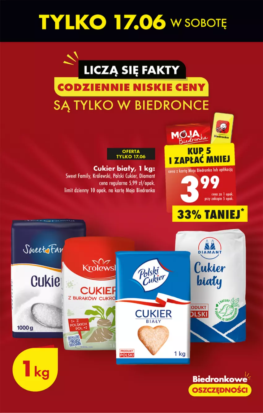 Gazetka promocyjna Biedronka - Gazetka - Biedronka.pl - ważna 15.06 do 21.06.2023 - strona 5 - produkty: Cukier, Diamant, Fa, Królewski