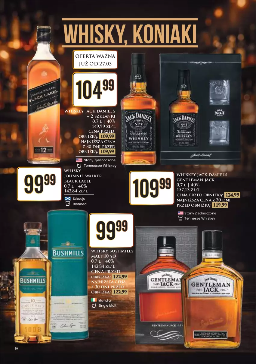 Gazetka promocyjna Dino - Katalog alkoholowy / marzec-kwiecień 2026 - ważna 30.03 do 08.04.2026 - strona 11 - produkty: Bushmills, Johnnie Walker, Lack, Lanki, Whiskey, Whisky