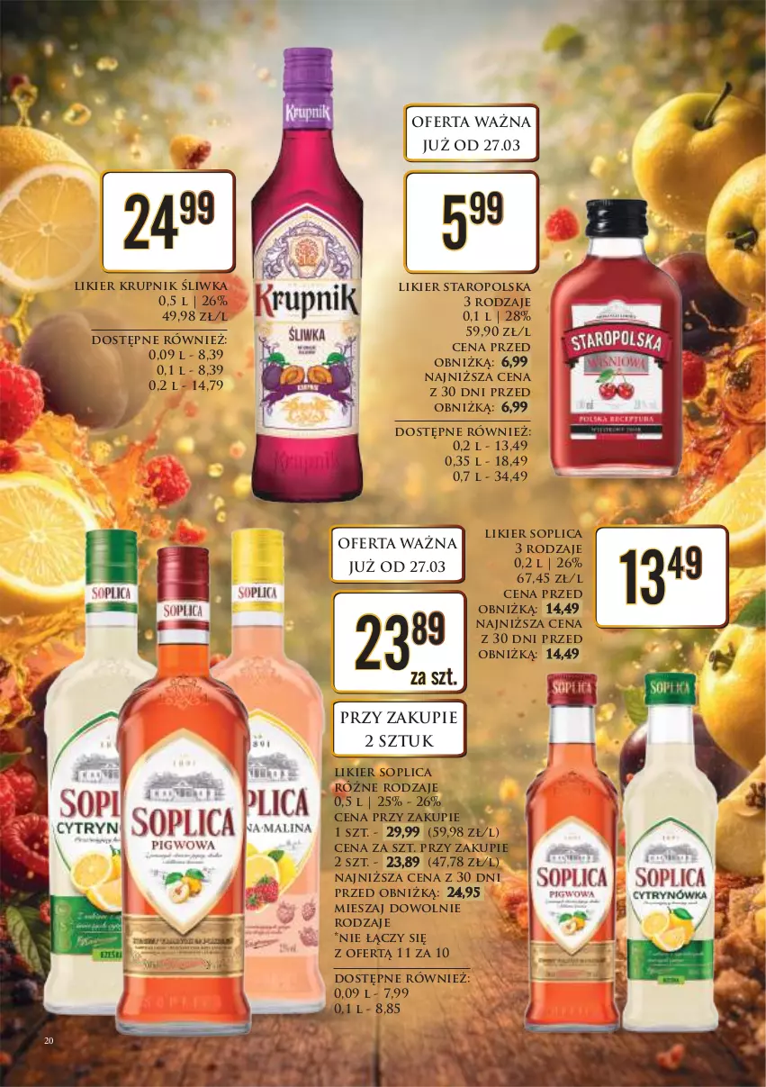 Gazetka promocyjna Dino - Katalog alkoholowy / marzec-kwiecień 2026 - ważna 30.03 do 08.04.2026 - strona 21 - produkty: Krupnik, Likier, Soplica