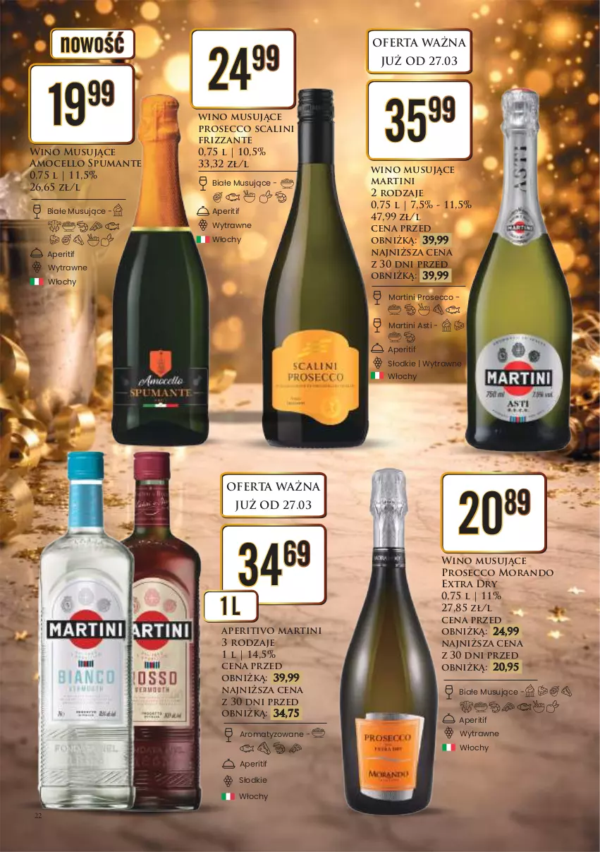 Gazetka promocyjna Dino - Katalog alkoholowy / marzec-kwiecień 2026 - ważna 30.03 do 08.04.2026 - strona 23 - produkty: Martini, Mus, Prosecco, Puma, Wino, Wino musujące