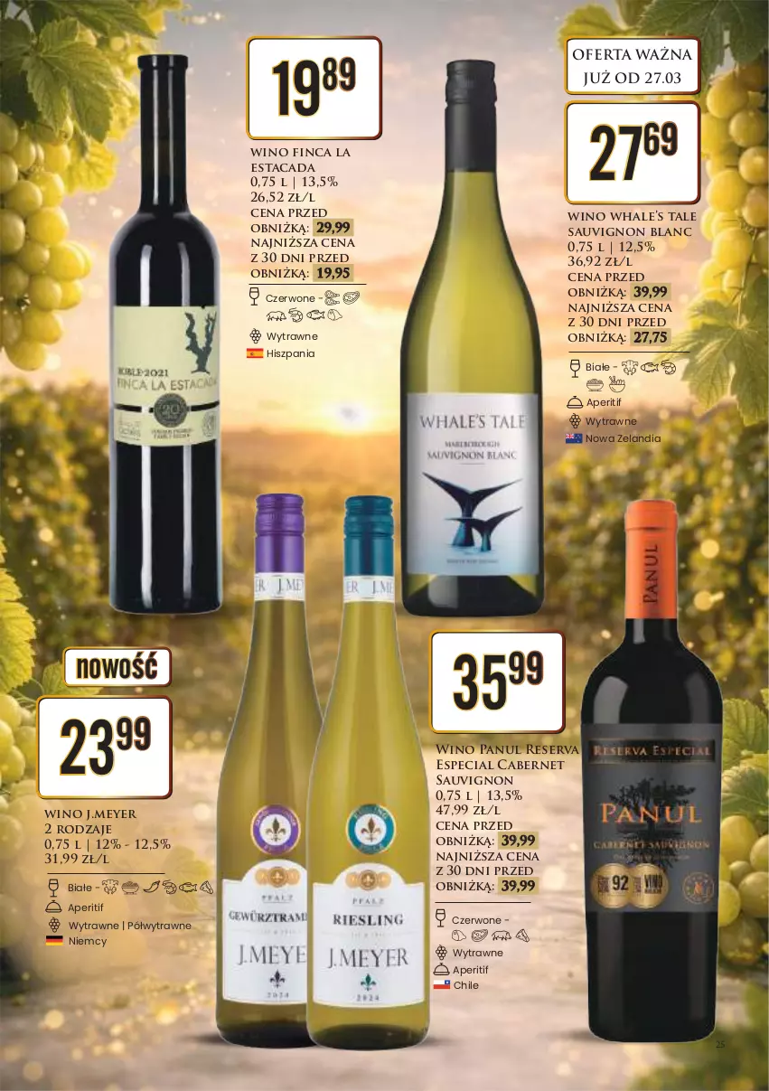 Gazetka promocyjna Dino - Katalog alkoholowy / marzec-kwiecień 2026 - ważna 30.03 do 08.04.2026 - strona 26 - produkty: Cabernet Sauvignon, Sauvignon Blanc, Ser, Taca, Wino
