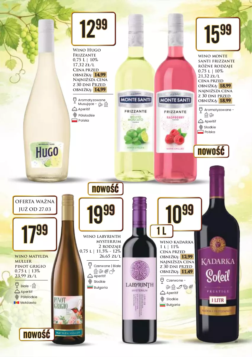 Gazetka promocyjna Dino - Katalog alkoholowy / marzec-kwiecień 2026 - ważna 30.03 do 08.04.2026 - strona 30 - produkty: Monte, Monte Santi, Mus, Pinot Grigio, Wino