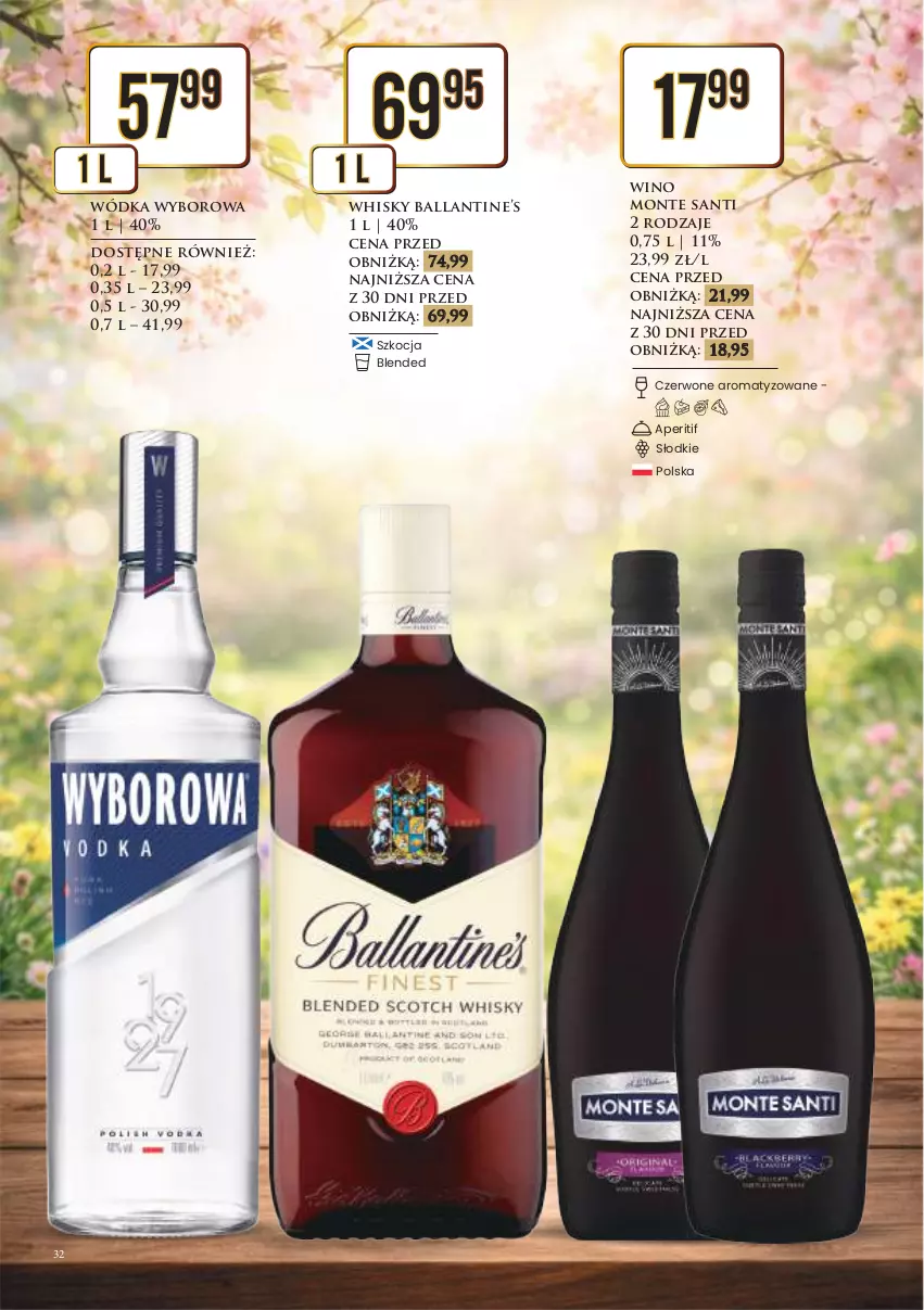 Gazetka promocyjna Dino - Katalog alkoholowy / marzec-kwiecień 2026 - ważna 30.03 do 08.04.2026 - strona 33 - produkty: Koc, Monte, Monte Santi, Whisky, Wino, Wódka, Wyborowa