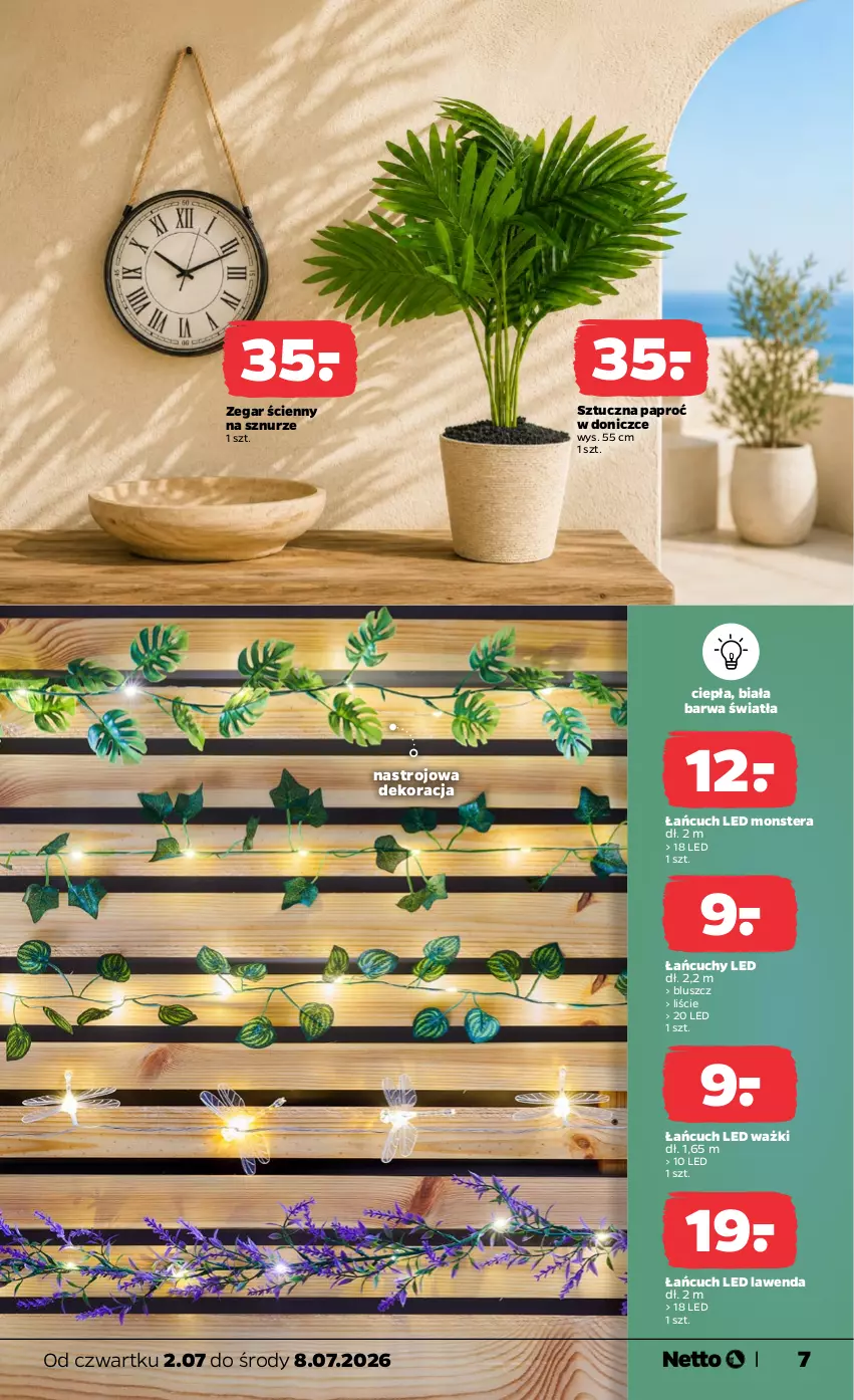Gazetka promocyjna Netto - Od Czwartku - ważna 02.07 do 08.07.2026 - strona 7 - produkty: Tera, Zegar