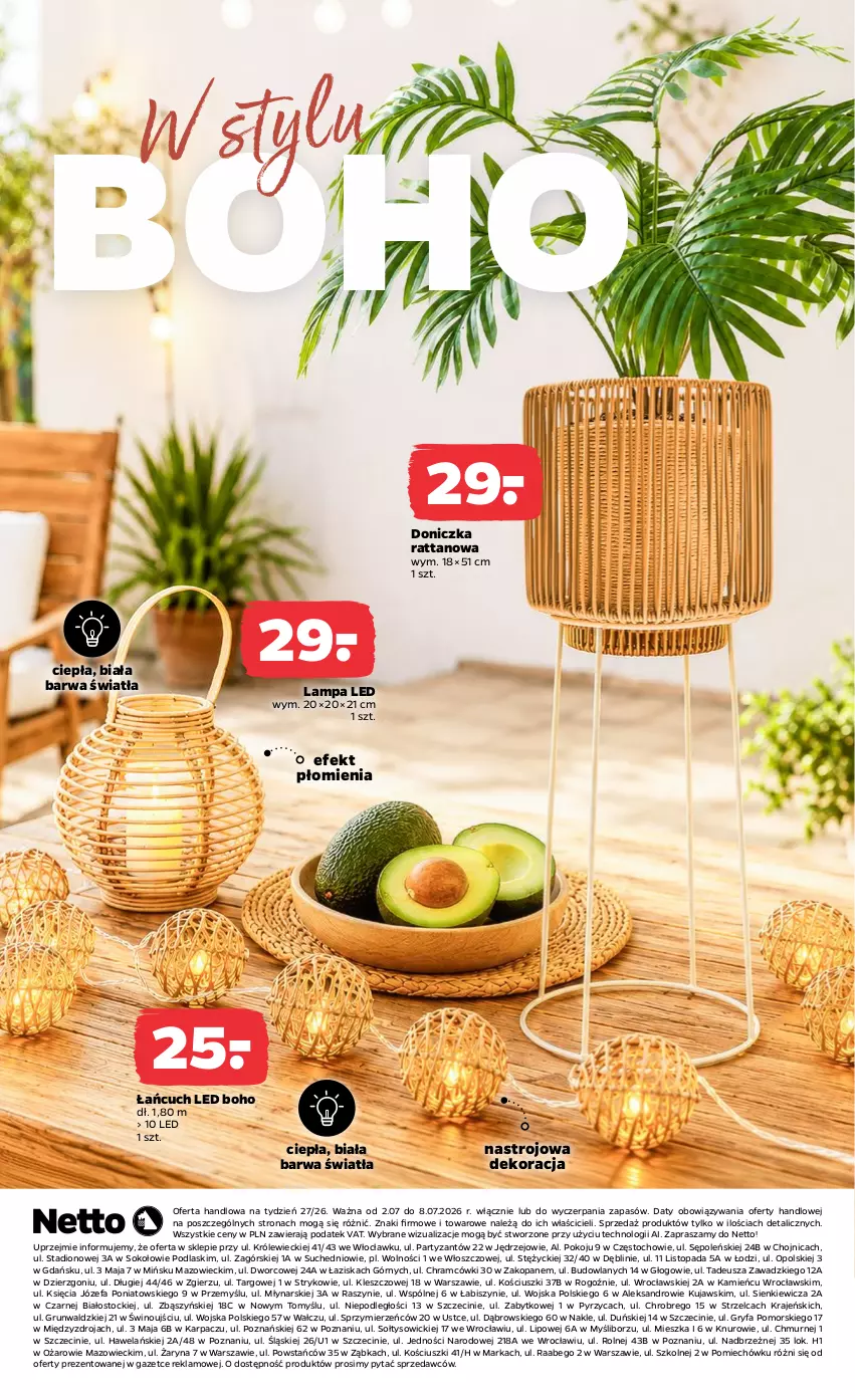 Gazetka promocyjna Netto - Od Czwartku - ważna 02.07 do 08.07.2026 - strona 8 - produkty: Fa, Gry, Karp, Kujawski, Lampa, Lampa LED, Podlaski, Sok, Stock, Top, Wino