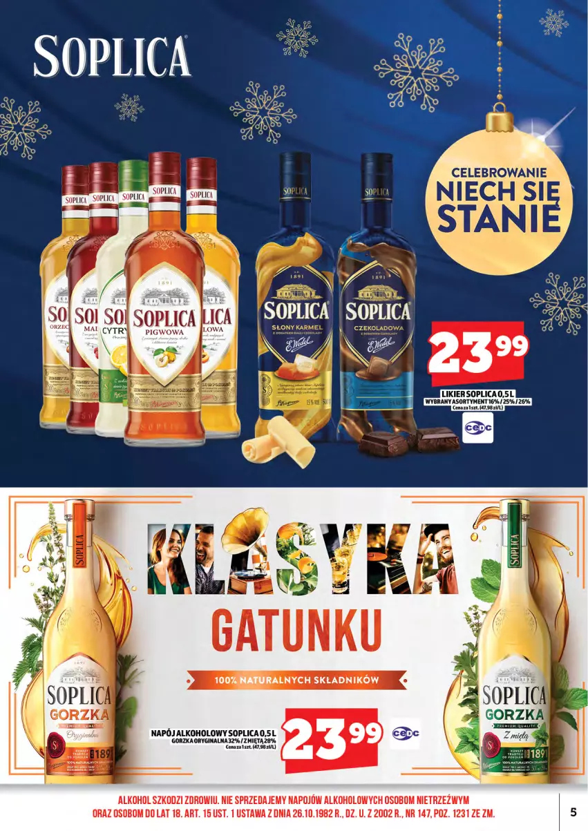 Gazetka promocyjna Topaz - Gazetka - ważna 17.11 do 30.11.2025 - strona 7 - produkty: Gin, Likier, Napój, Por, Ryż, Soplica