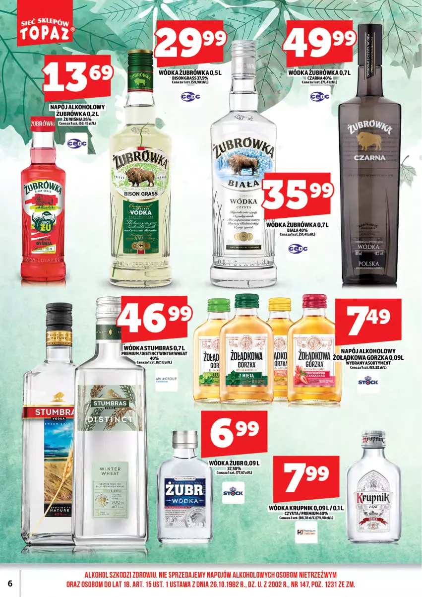 Gazetka promocyjna Topaz - Gazetka - ważna 17.11 do 30.11.2025 - strona 8 - produkty: Gra, Krupnik, Napój, Wódka
