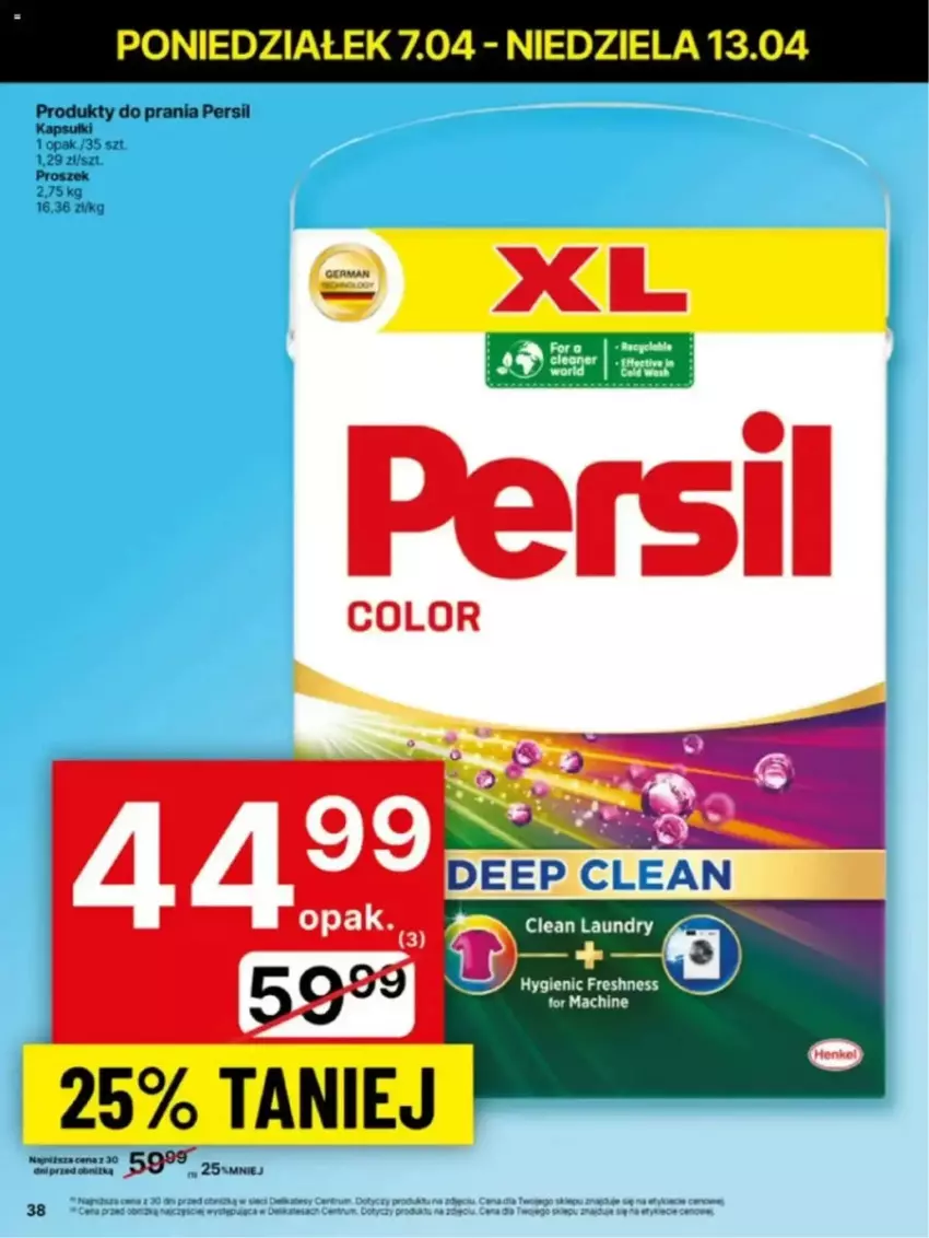 Gazetka promocyjna Delikatesy Centrum - ważna 07.04 do 13.04.2025 - strona 32 - produkty: Persil