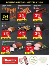 Gazetka promocyjna Delikatesy Centrum - Gazetka - ważna od 13.04 do 13.04.2025 - strona 11 - produkty: Kiełbasa wiejska, Krakus, Parówki, Kiełbasa podwawelska, Wawel, Duda, Szynka, Tarczyński, Kabanos, Kiełbasa