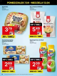 Gazetka promocyjna Delikatesy Centrum - Gazetka - ważna od 13.04 do 13.04.2025 - strona 15 - produkty: Rycki Edam, Top, Ser, Smakowita, Jogurt, Napój jogurtowy, Edam, Hochland, Napój, Fa