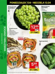 Gazetka promocyjna Delikatesy Centrum - Gazetka - ważna od 13.04 do 13.04.2025 - strona 6 - produkty: Grzyby, Winogrona, Wino, Grunt