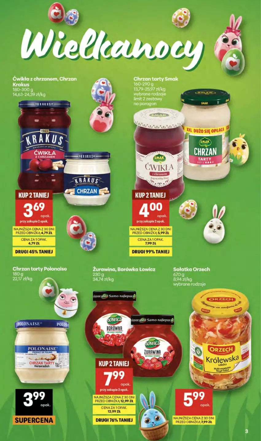 Gazetka promocyjna Delikatesy Centrum - Franczyza DC14 Czwartek - ważna 02.04 do 08.04.2026 - strona 3 - produkty: Borówka, Chrzan