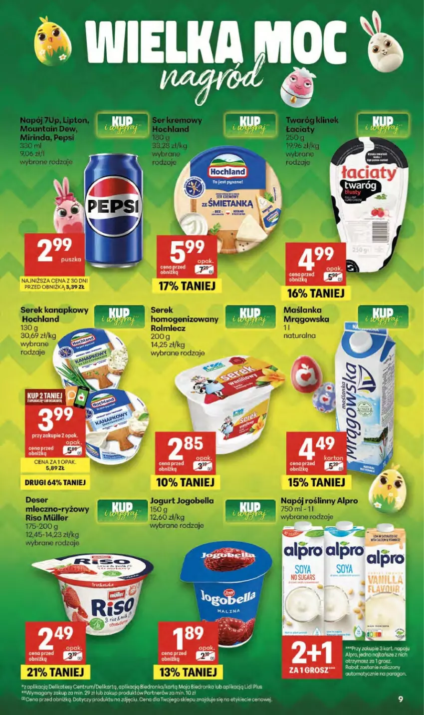 Gazetka promocyjna Delikatesy Centrum - Franczyza DC14 Czwartek - ważna 02.04 do 08.04.2026 - strona 9 - produkty: Alpro, Fa, Maślanka