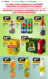 Gazetka promocyjna Netto - Artykuły spożywcze - Gazetka - ważna od 24.01 do 24.01.2024 - strona 16 - produkty: Piwa, Piwo, Sok, Gin, Gra, Heineken, Perła, Schweppes, Tymbark, Herbata, Napój, Nestea