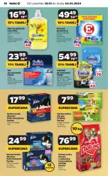 Gazetka promocyjna Netto - Artykuły spożywcze - Gazetka - ważna od 24.01 do 24.01.2024 - strona 18 - produkty: Kurczak, Sól, Pur, Coccolino, Finish, Tablet, Proszek do prania, Friskies, Sati, Purina, Płyn do płukania, Fanta, Felix, Zmywarki, Tabletki do zmywarki, Fa
