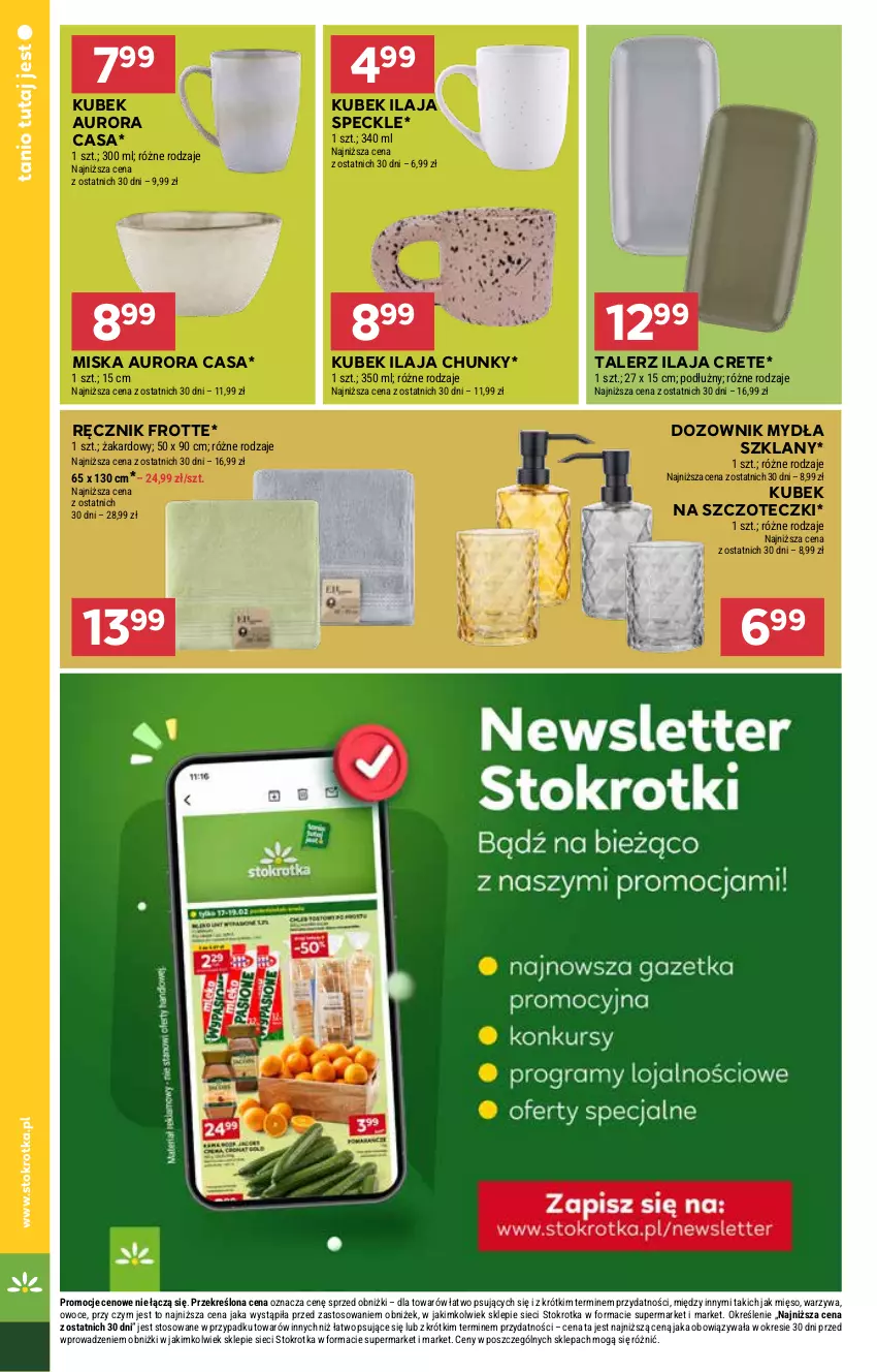 Gazetka promocyjna Stokrotka - Market Opole/Radom - ważna 27.02 do 05.03.2025 - strona 18 - produkty: Dozownik, Dozownik mydła, Kubek, Mięso, Miska, Owoce, Ręcznik, Talerz, Warzywa