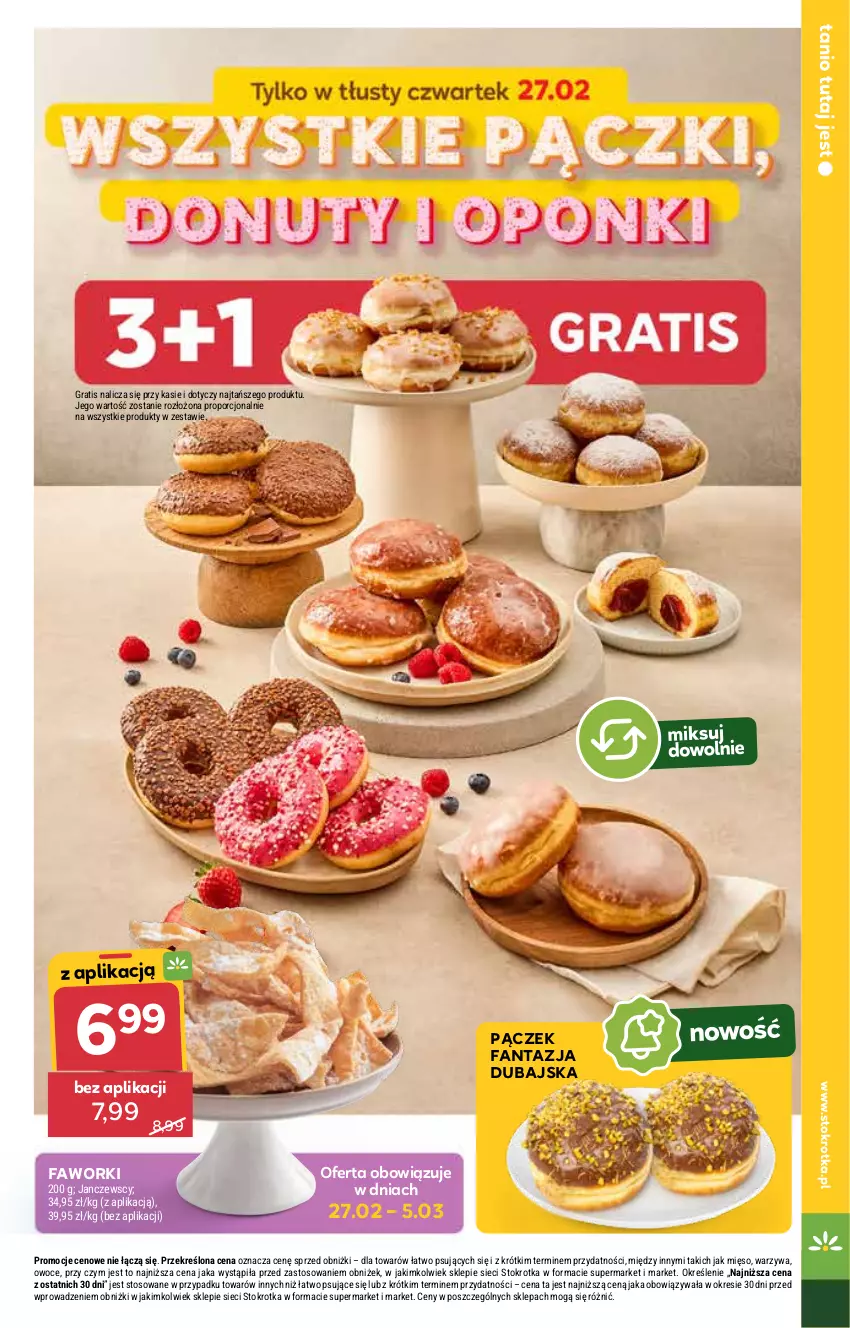 Gazetka promocyjna Stokrotka - Market Opole/Radom - ważna 27.02 do 05.03.2025 - strona 5 - produkty: Fa, Fanta, Faworki, Gra, Mięso, Owoce, Pączek, Por, Warzywa