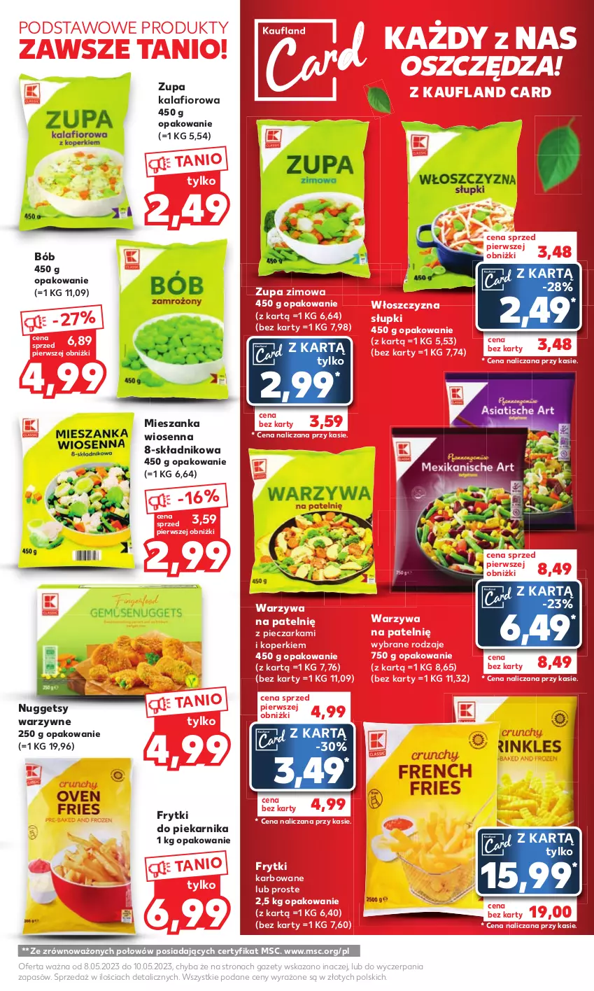 Gazetka promocyjna Kaufland - Mocny Start - ważna 08.05 do 10.05.2023 - strona 13 - produkty: Frytki, Kalafior, Piec, Pieczarka, Piekarnik, Warzywa, Zupa, Zupa kalafiorowa