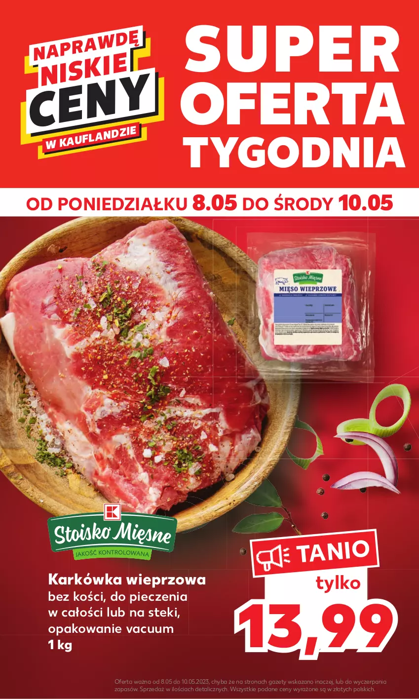 Gazetka promocyjna Kaufland - Mocny Start - ważna 08.05 do 10.05.2023 - strona 2 - produkty: Karkówka wieprzowa, Piec, Stek