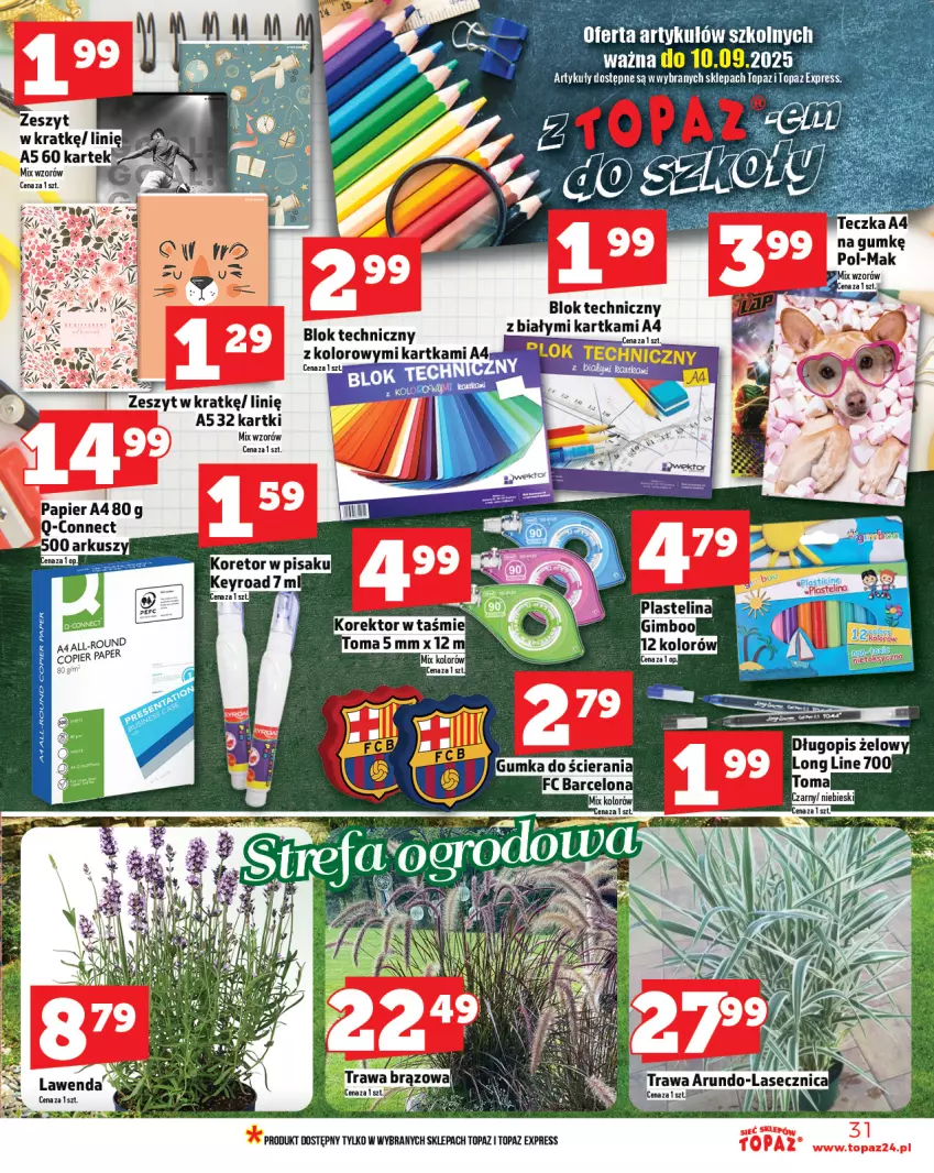 Gazetka promocyjna Topaz - Gazetka - ważna 31.07 do 06.08.2025 - strona 31 - produkty: Papier, Top