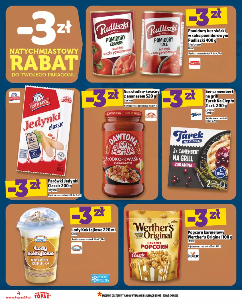 Gazetka promocyjna Topaz - Gazetka - ważna 31.07 do 06.08.2025 - strona 4 - produkty: Ananas, Top