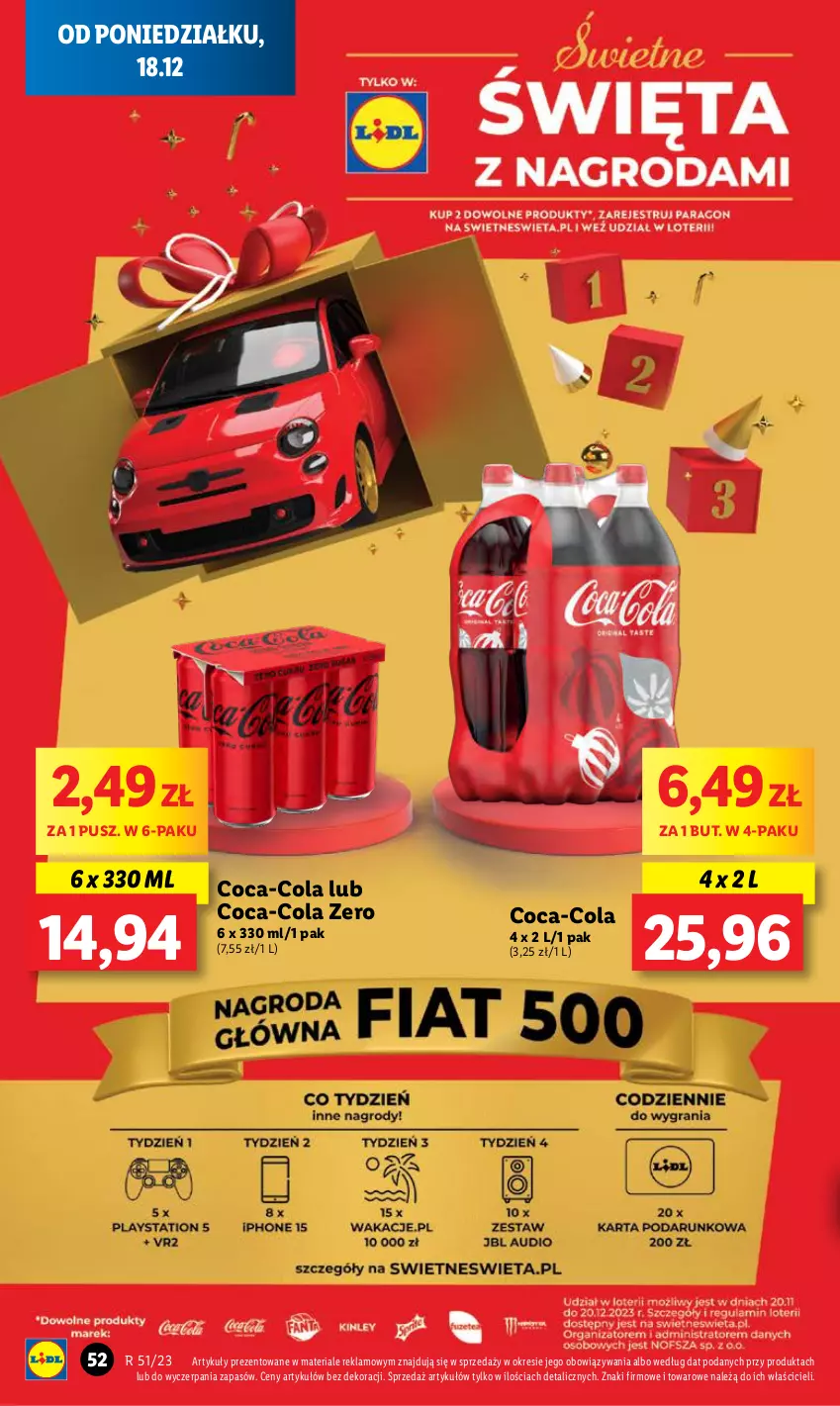 Gazetka promocyjna Lidl - GAZETKA - ważna 18.12 do 20.12.2023 - strona 58 - produkty: Coca-Cola