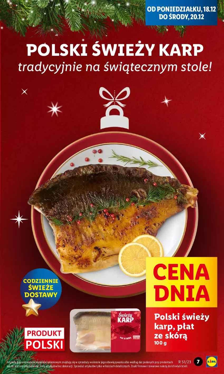 Gazetka promocyjna Lidl - GAZETKA - ważna 18.12 do 20.12.2023 - strona 7 - produkty: Karp, Ole!