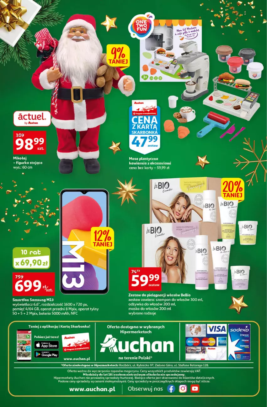 Gazetka promocyjna Auchan - Gazetka Magia Oszczędzania Auchan Hipermarket - ważna 24.11 do 30.11.2022 - strona 32 - produkty: Bateria, Fa, Maska, Maska do włosów, Odżywka, Samsung, Ser, Smartfon, Szampon, Tera