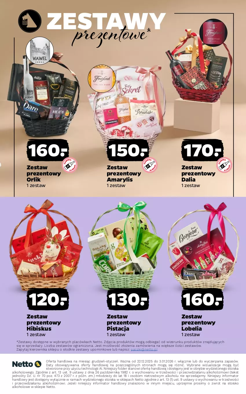 Gazetka promocyjna Netto - Alkohole - Mocne - ważna 22.12.2025 do 03.01.2026 - strona 21 - produkty: Amarylis, Gra, Hibiskus, Rama, Zestaw prezentowy