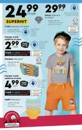Gazetka promocyjna Biedronka - Gazetka - ważna od 06.07 do 06.07.2022 - strona 30 - produkty: Szorty, Majtki, Karp, T-shirt, Dzieci, Psi Patrol