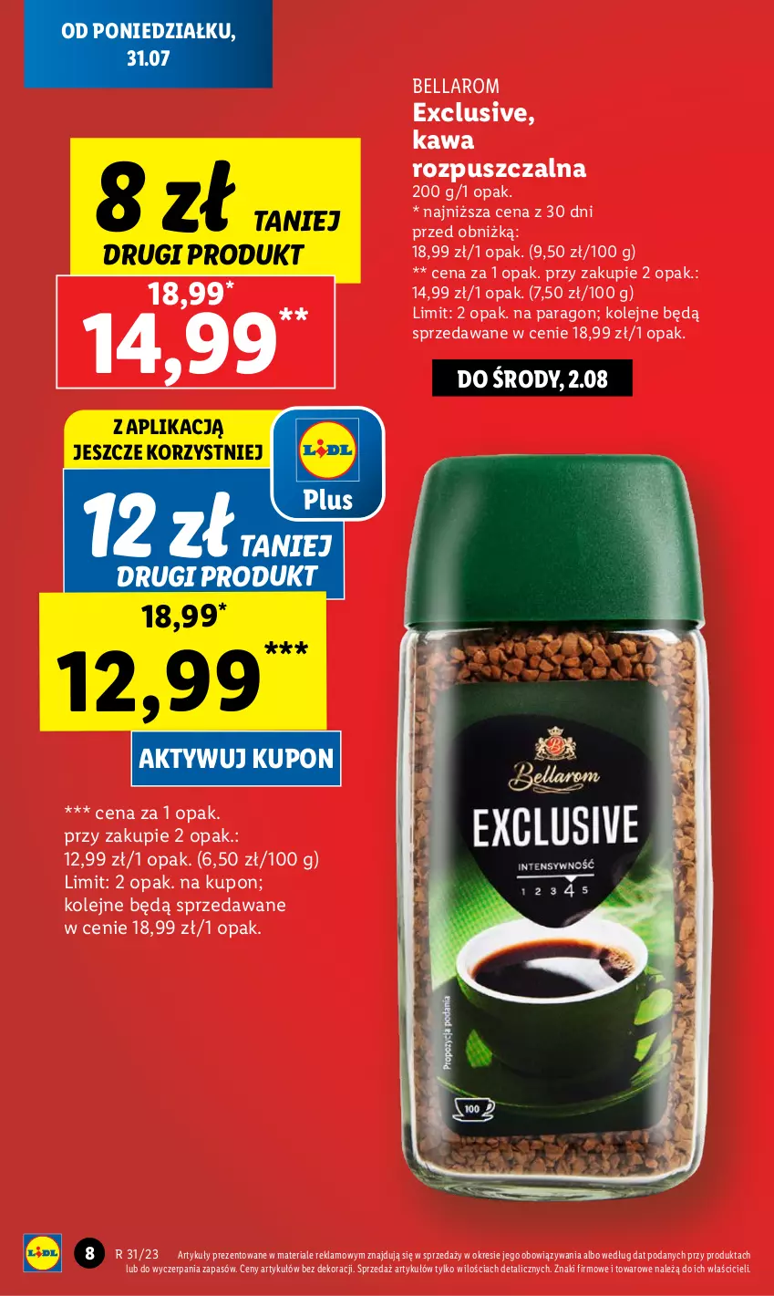 Gazetka promocyjna Lidl - GAZETKA - ważna 31.07 do 05.08.2023 - strona 10 - produkty: Bell, Bella, Kawa, Kawa rozpuszczalna, Olej