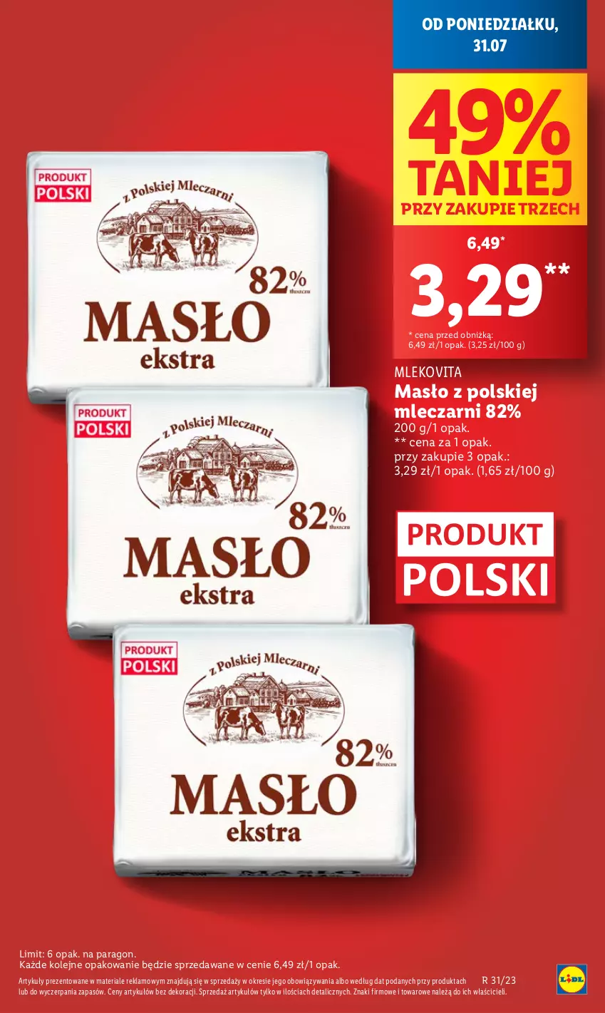 Gazetka promocyjna Lidl - GAZETKA - ważna 31.07 do 05.08.2023 - strona 5 - produkty: Masło, Mleko, Mlekovita, Olej