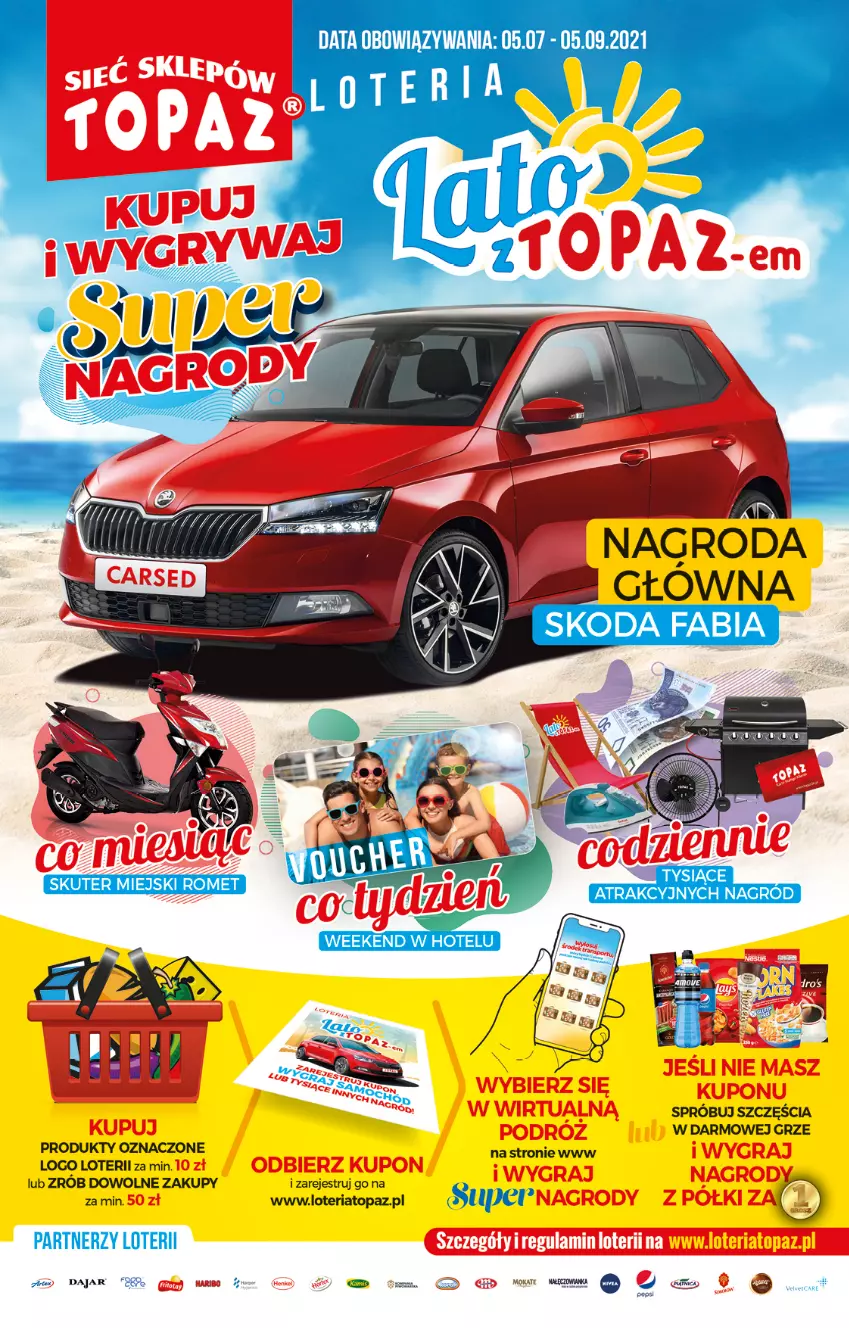 Gazetka promocyjna Topaz - Gazetka - ważna 05.08 do 11.08.2021 - strona 2 - produkty: Gra, Haribo, Top