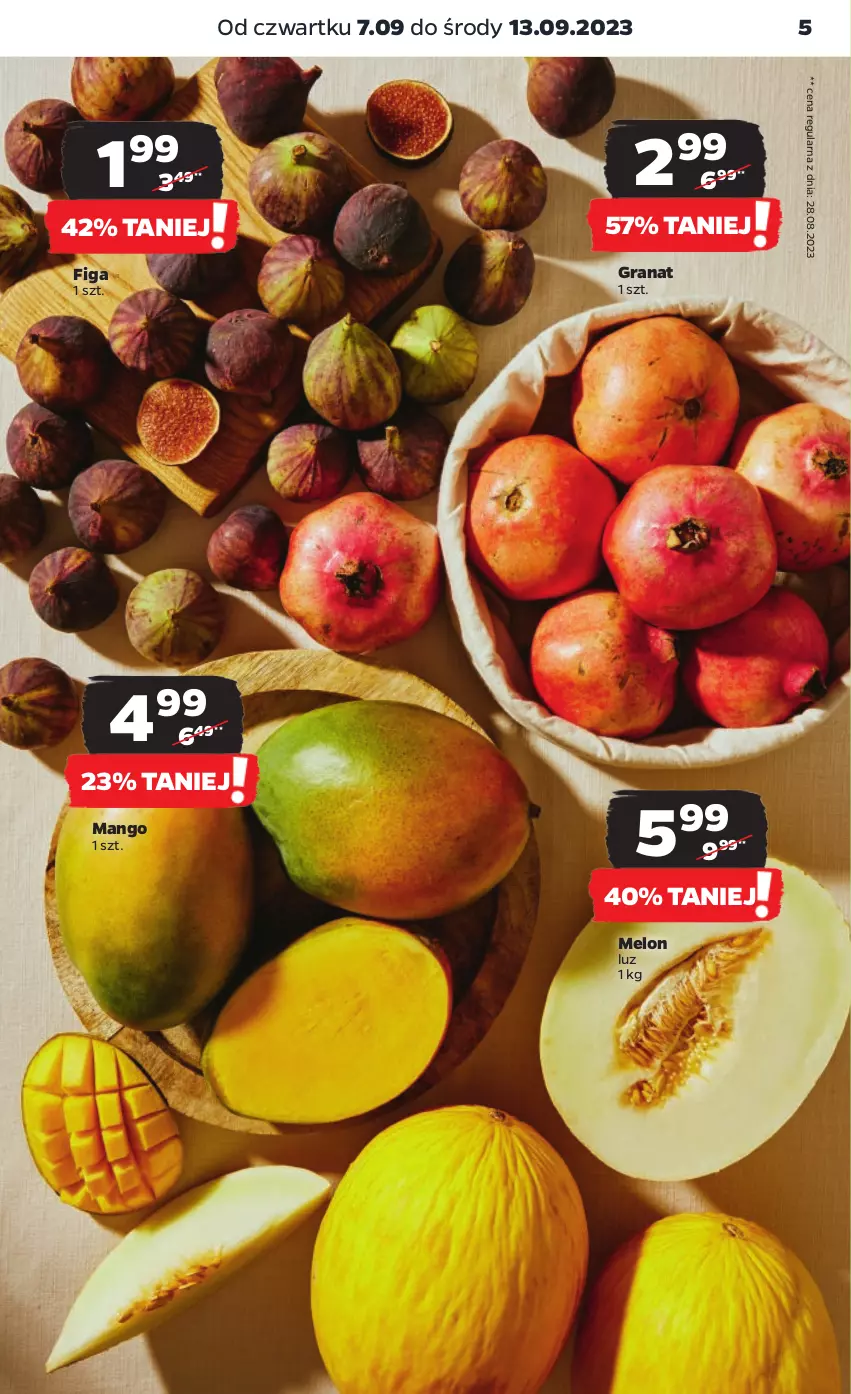 Gazetka promocyjna Netto - Artykuły spożywcze - ważna 07.09 do 13.09.2023 - strona 5 - produkty: Gra, Granat, Mango, Melon