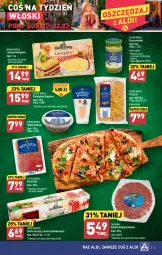Gazetka promocyjna Aldi - Pełna oferta - Gazetka - ważna od 22.07 do 22.07.2023 - strona 13 - produkty: Sos, Salami, Oliwki, Focaccia, Prosciutto, Pesto, Lasagne bolognese, Lasagne