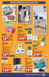 Gazetka promocyjna Aldi - Pełna oferta - Gazetka - ważna od 22.07 do 22.07.2023 - strona 35 - produkty: Top, Sok, Por, Gra, Organizer, Biurko, Pojemnik, Regał, Komoda, Szafka, Moda, Danio, Biuro, Drzwi