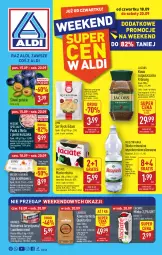 Gazetka promocyjna Aldi - Oferta weekendowa - Gazetka - ważna od 20.09 do 20.09.2025 - strona 1 - produkty: Kurczak, Rycki Edam, Konserwa turystyczna, Krakus, Kawa rozpuszczalna, Sok, Ser, Mus, Gra, Kawa ziarnista, Jaja, Mięsne specjały, Kawa, Muszynianka, Edam, Lavazza, Woda mineralna, Jacobs, Woda, Masło, Mleko