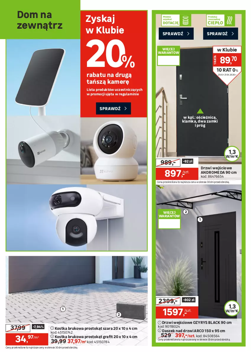 Gazetka promocyjna Leroy Merlin - Gazetka Leroy Merlin - ważna 25.03 do 21.04.2026 - strona 12 - produkty: Drzwi, Drzwi wejściowe, Gra, Klamka, Lack, LG, Por, Ser, Sok